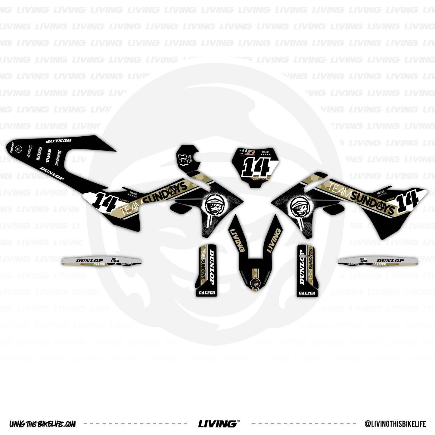 GasGas Graphics Kit "TS Replica Camo"