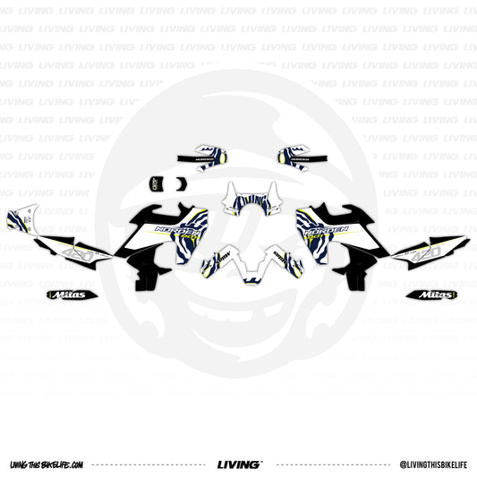 Husqvarna Norden 901 Graphics Kit "Zebra"