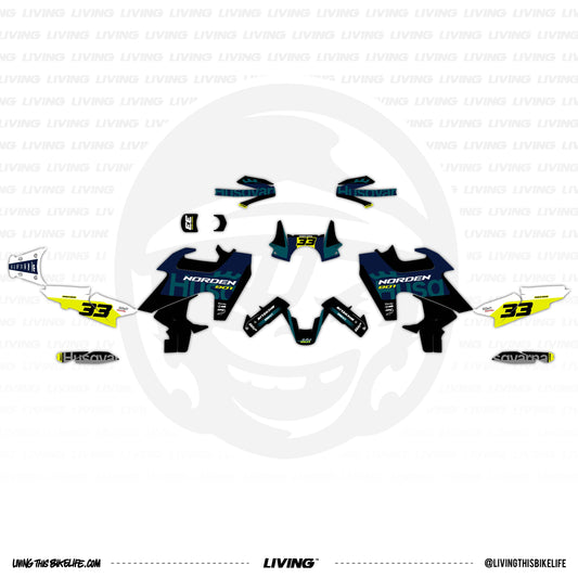 Husqvarna Norden 901 Graphics Kit "Navy"