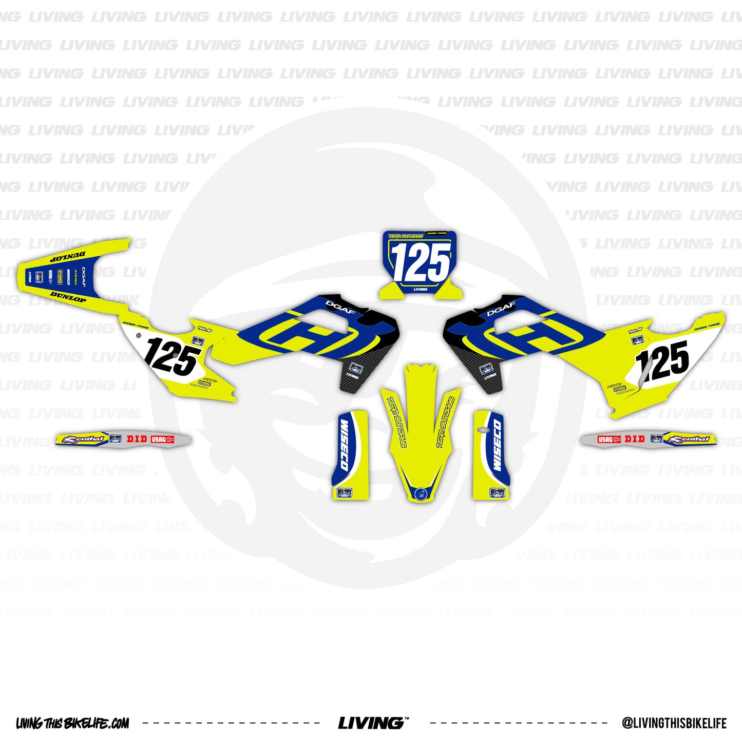 Husqvarna Graphics Kit "Replica 1996"