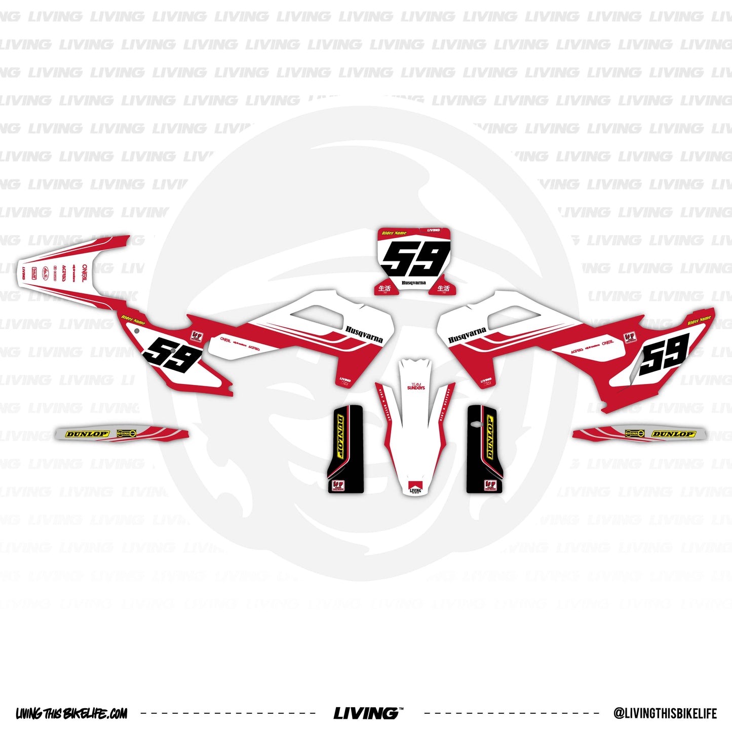 Husqvarna Graphics Kit "Counter"