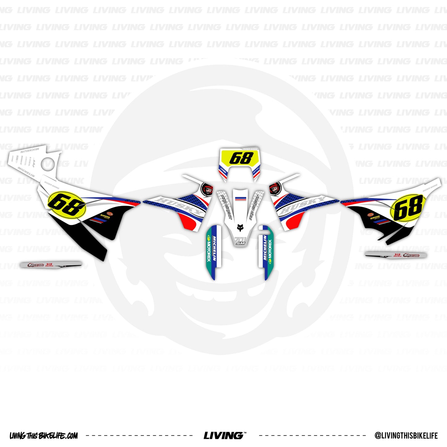 Husqvarna 701 Graphics Kit "Mario"