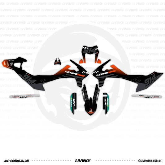 KTM 690 SMC Graphics Kit "Clockwork Orange"