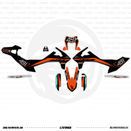 KTM 690 SMC Graphics Kit "Flash"