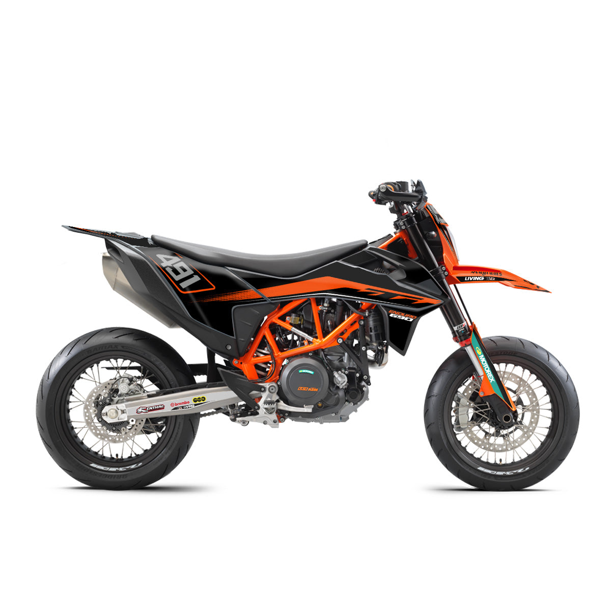 KTM 690 SMC Graphics Kit "Flash"