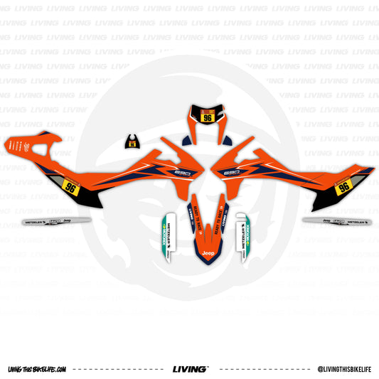 KTM 690 SMC Graphics Kit "RRR"