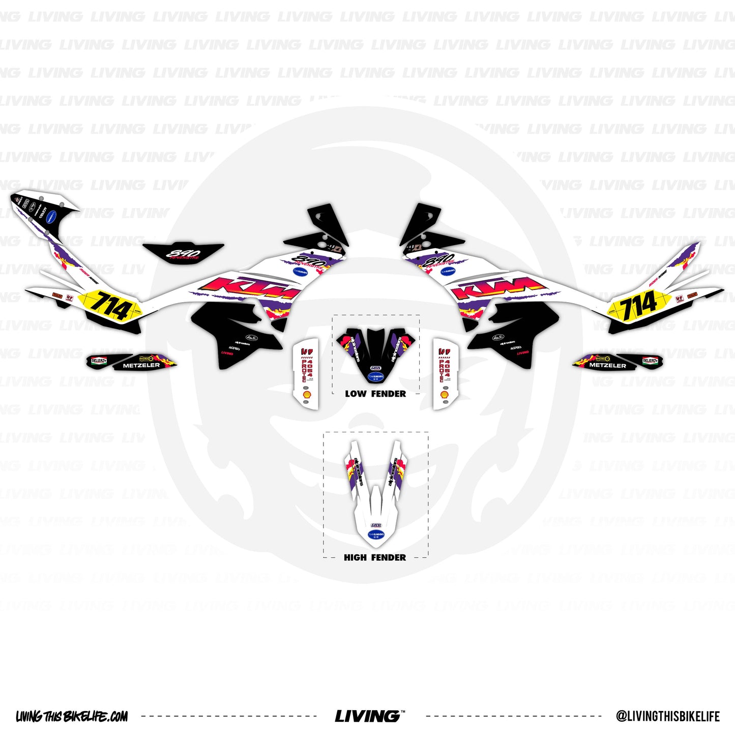 KTM Adventure 790/890 Graphics Kit "'95"