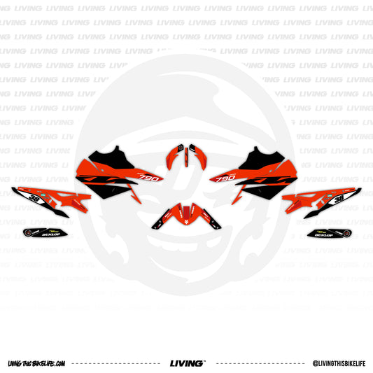 KTM 790 Duke Graphics Kit "Factory Line"