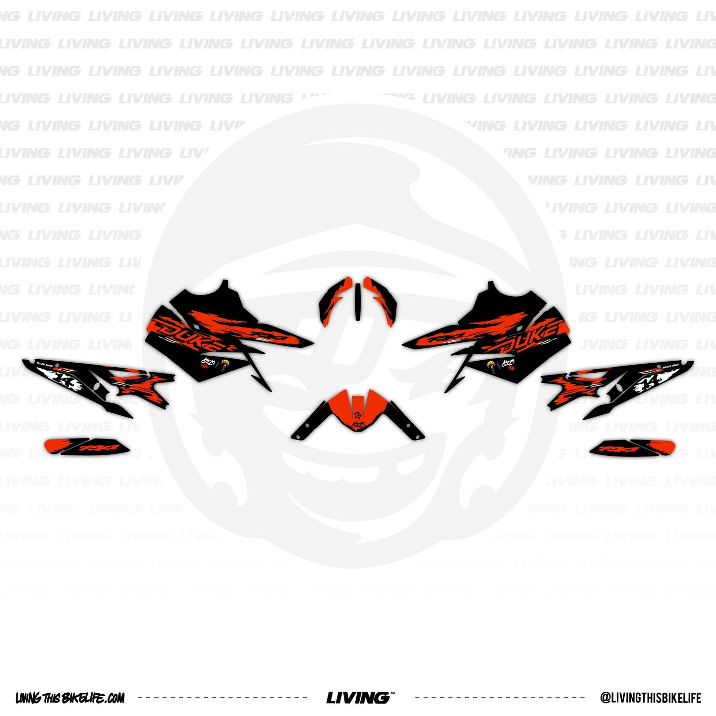 KTM 790 Duke Graphics Kit "SharpFlow"