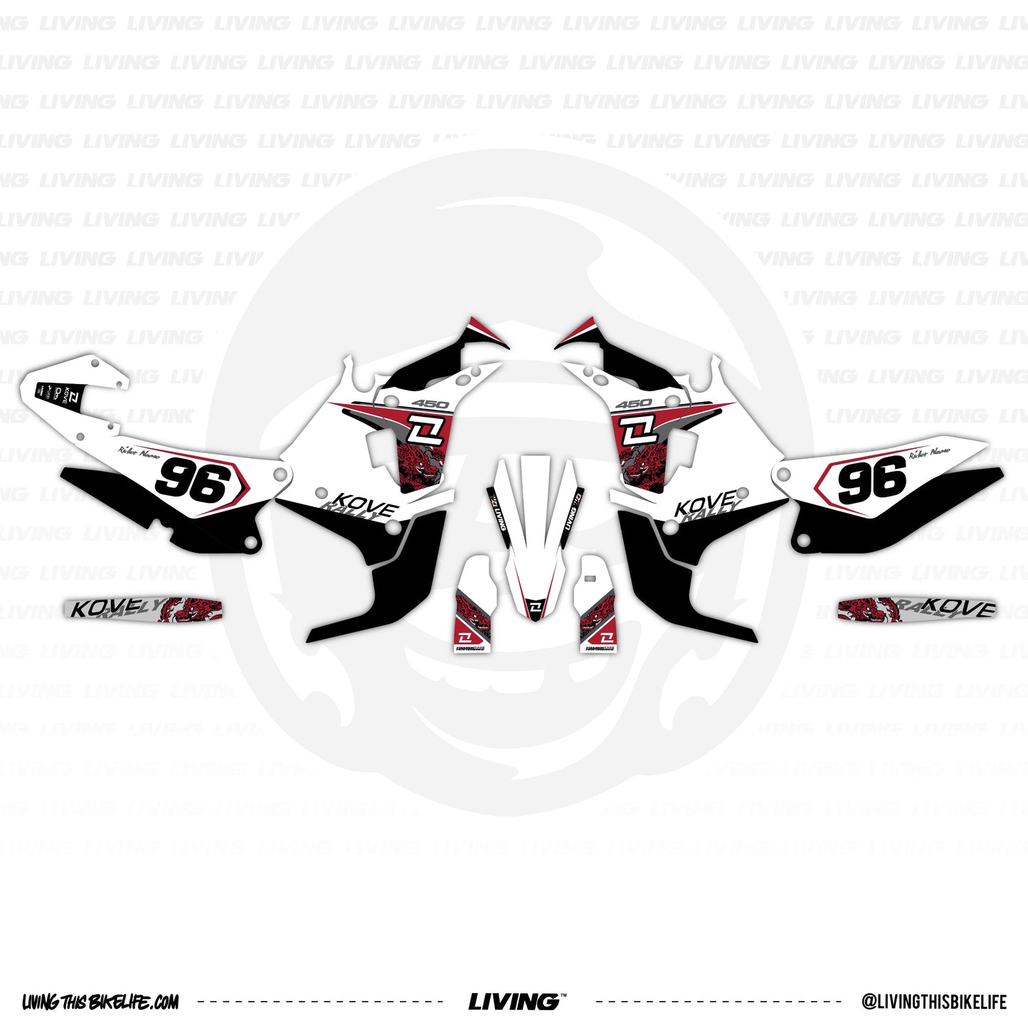 Kove 450 Rally Graphics Kit "Fortune"