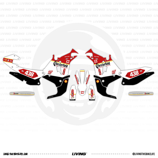 Kove 450 Rally Graphics Kit "Chester"