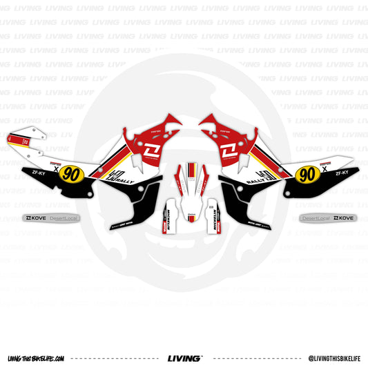 Kove 450 Rally Graphics Kit "Desert Local"