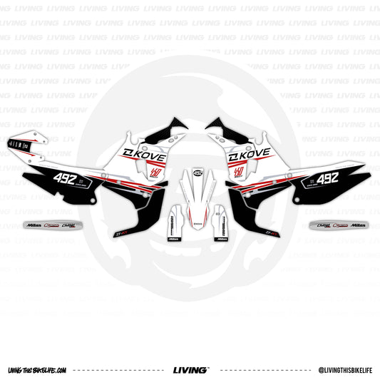 Kove 450 Rally Graphics Kit "Pinch Robert"