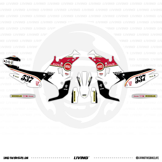Kove 450 Rally Graphics Kit "Lucky Explorer"
