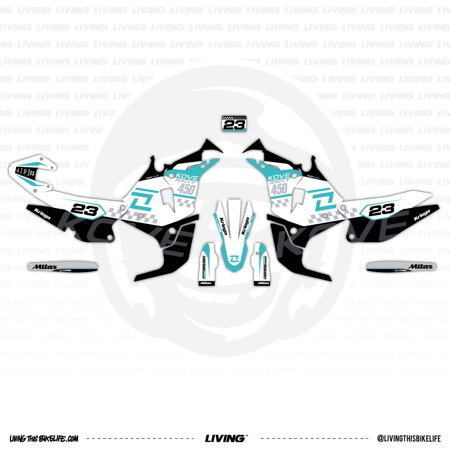 Kove 450 Rally Graphics Kit "Steeze"