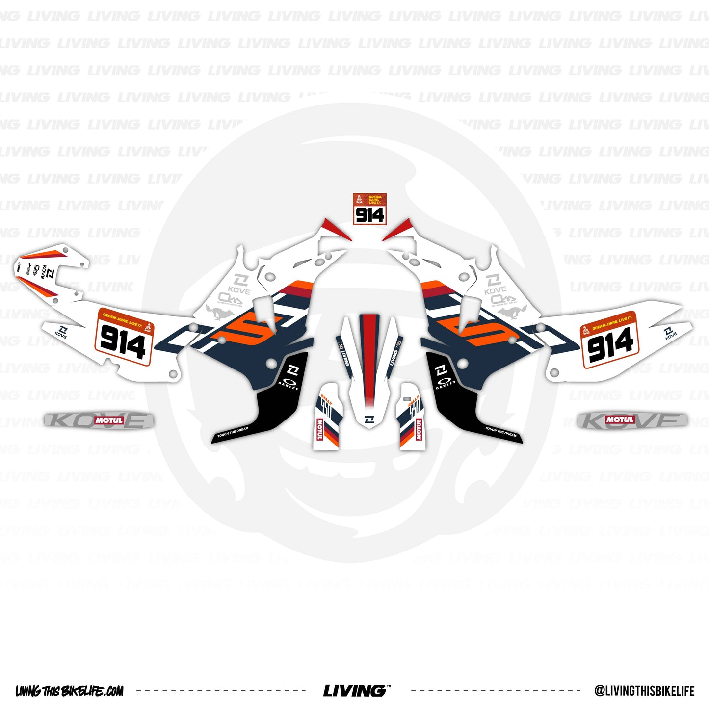 Kit de gráficos Kove 450 Rally "Chester"