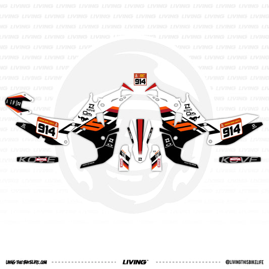 Kove 450 Rally Graphics Kit "Tanami Desert Black"