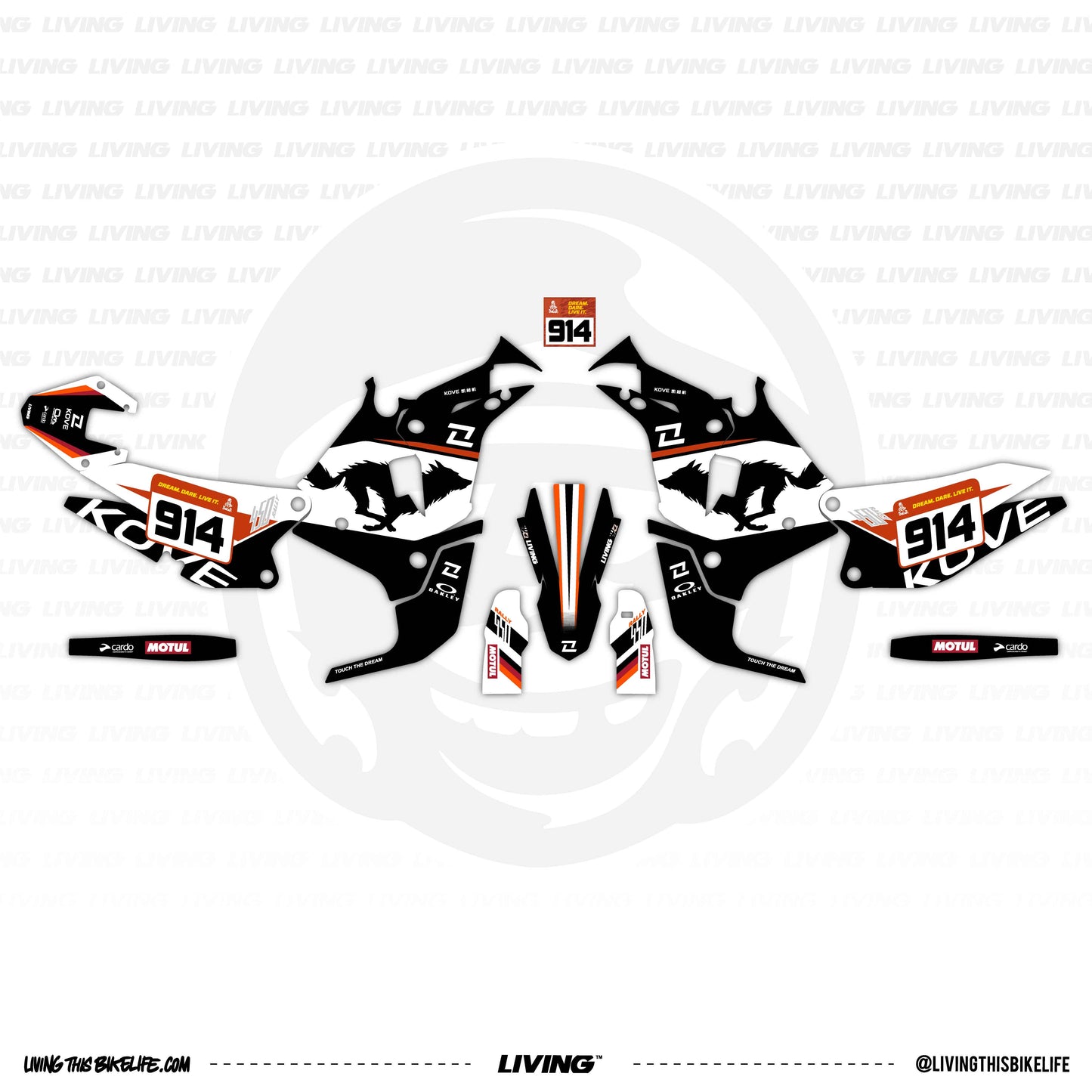 Kit de gráficos Kove 450 Rally "Chester"