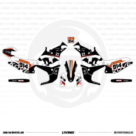 Kove 450 Rally Graphics Kit "Wild Wolf"