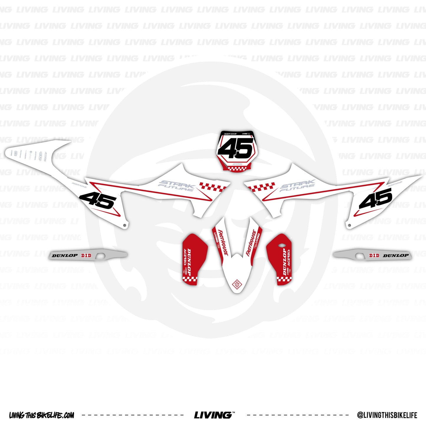Stark Graphics Kit "Red Line"
