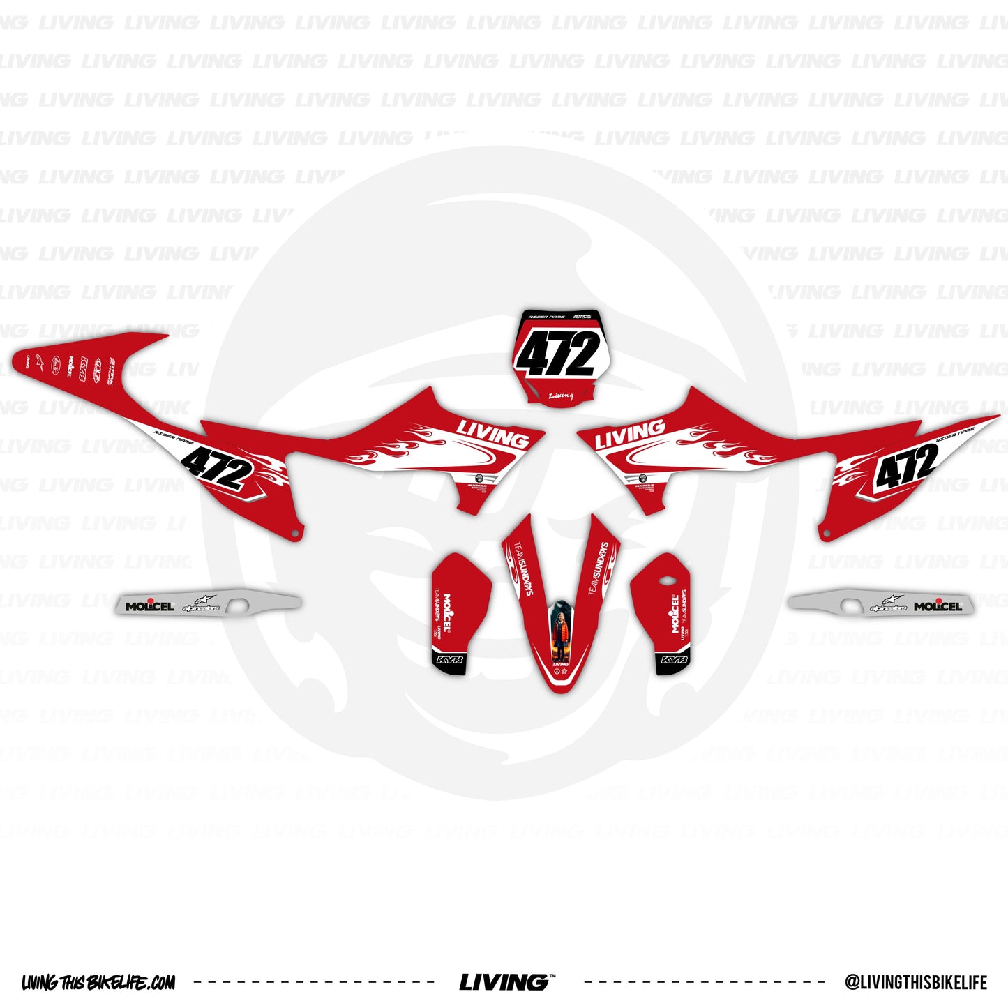 Stark Graphics Kit "Flames"