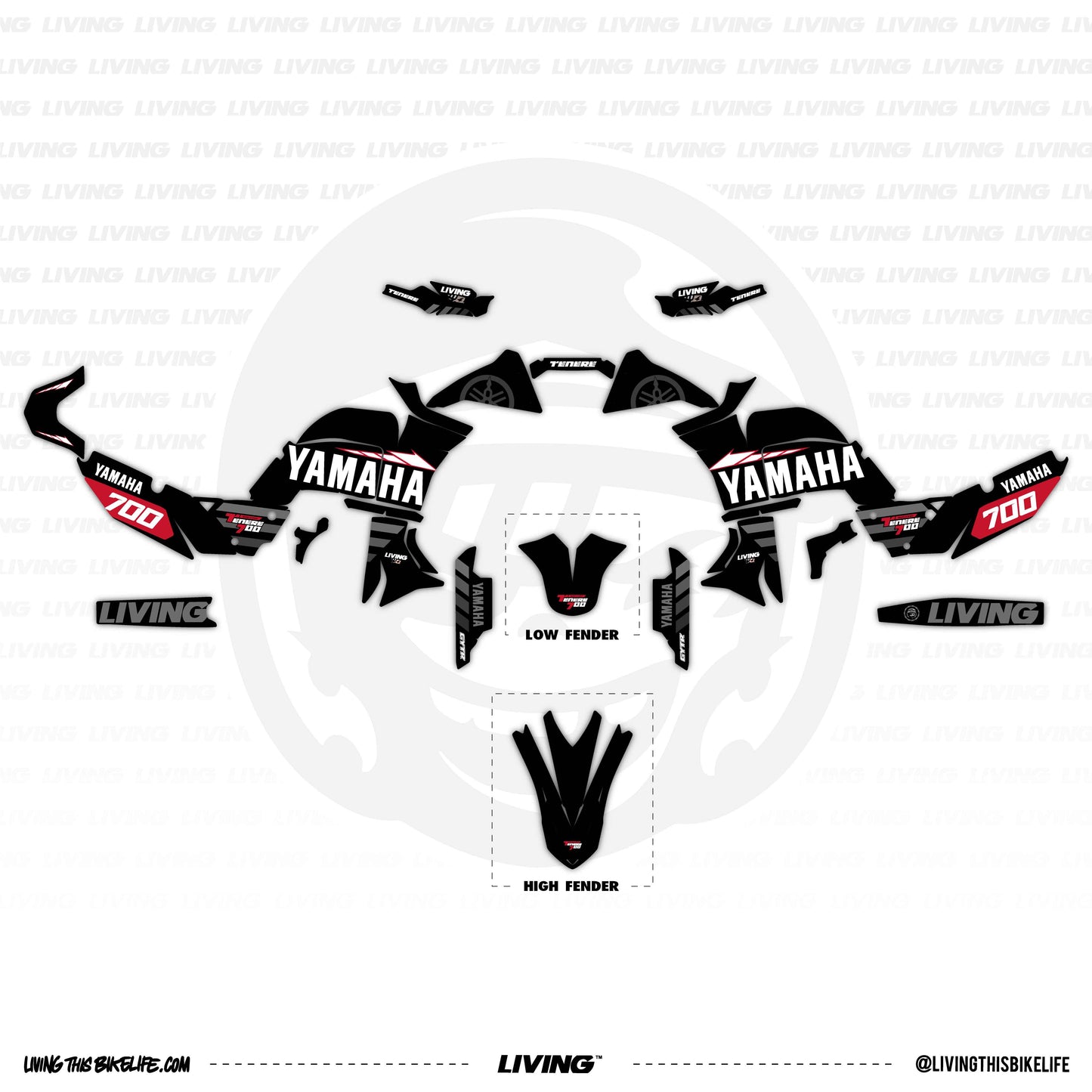 Kit gráficos Yamaha Tenere 700 "Pol Tarres Rally Team 2023"