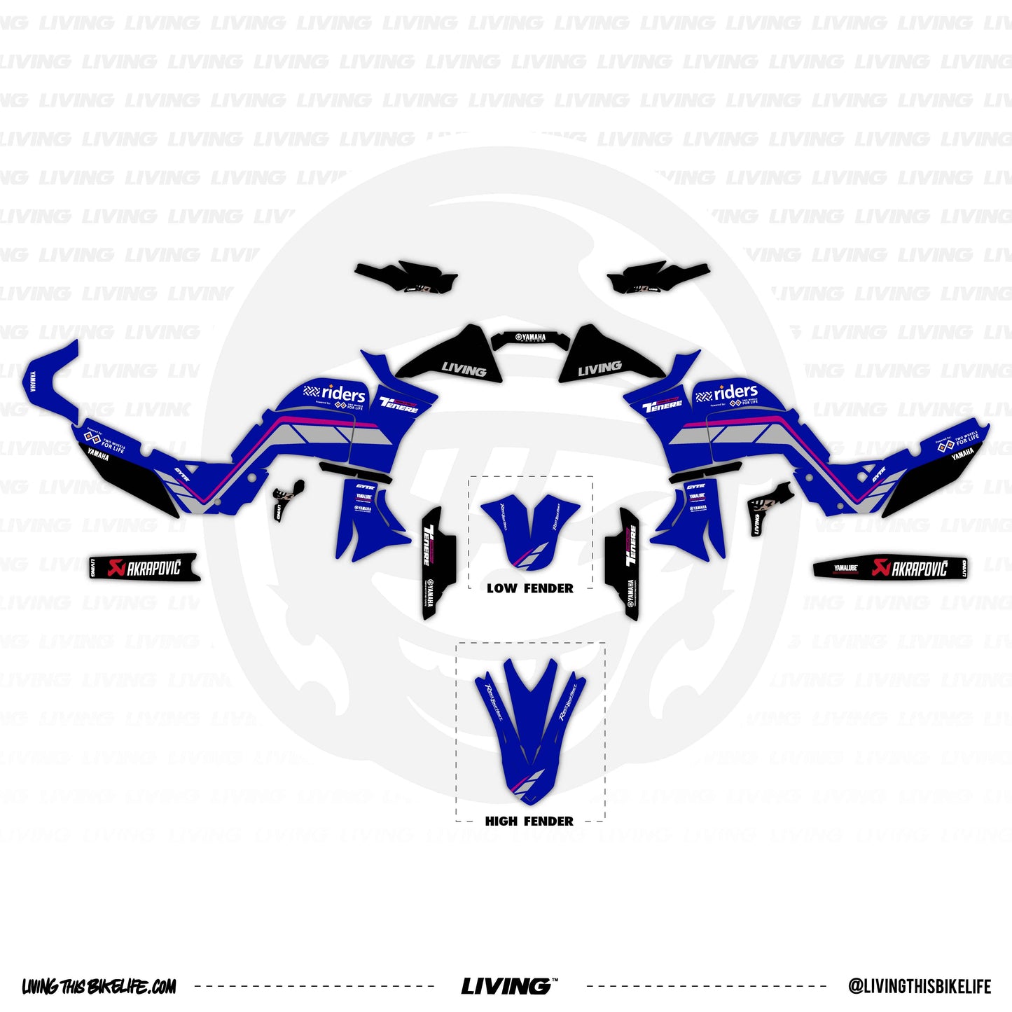 Kit gráficos Yamaha Tenere 700 "Pol Tarres Rally Team 2023"