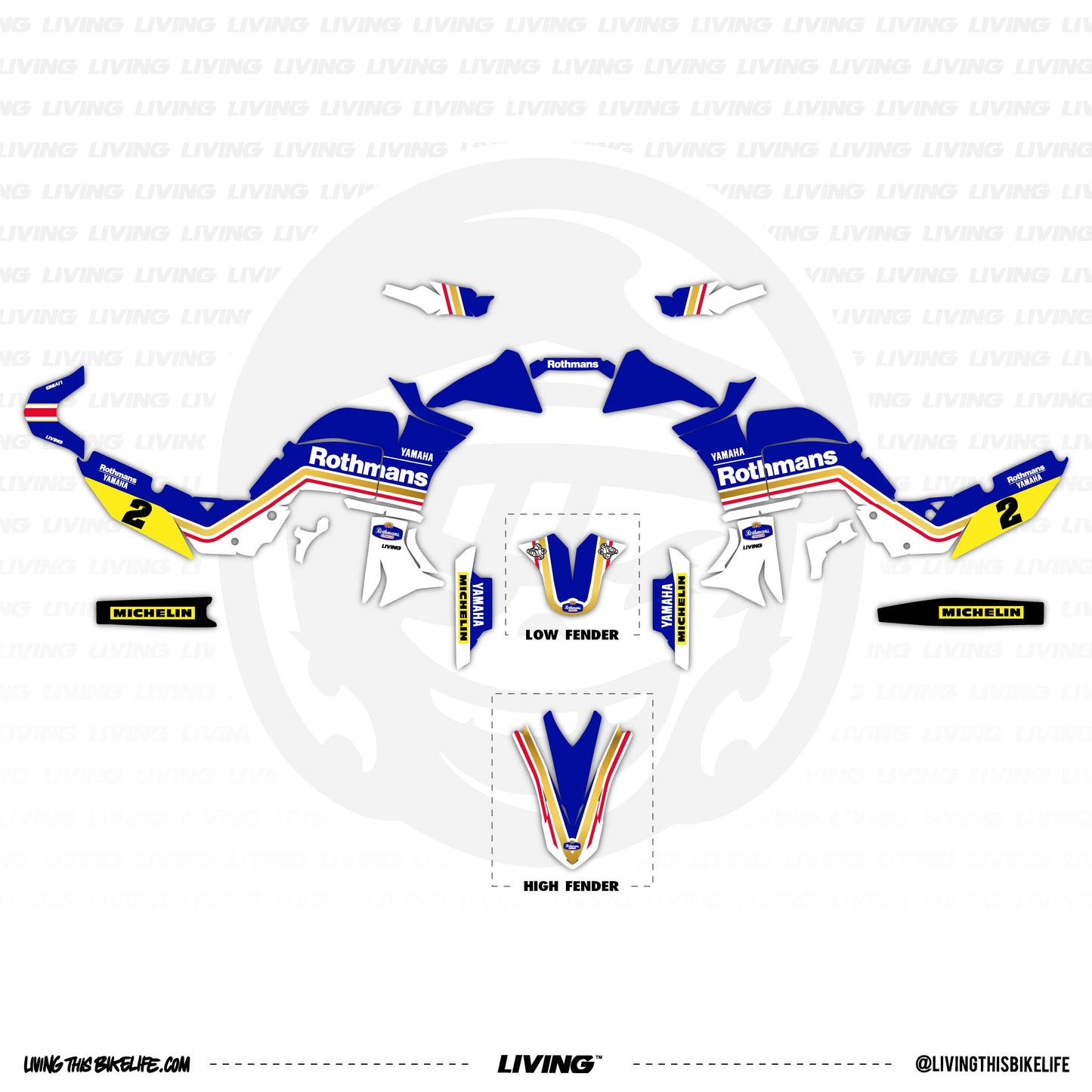 Kit gráficos Yamaha Tenere 700 "Pol Tarres Rally Team 2023"