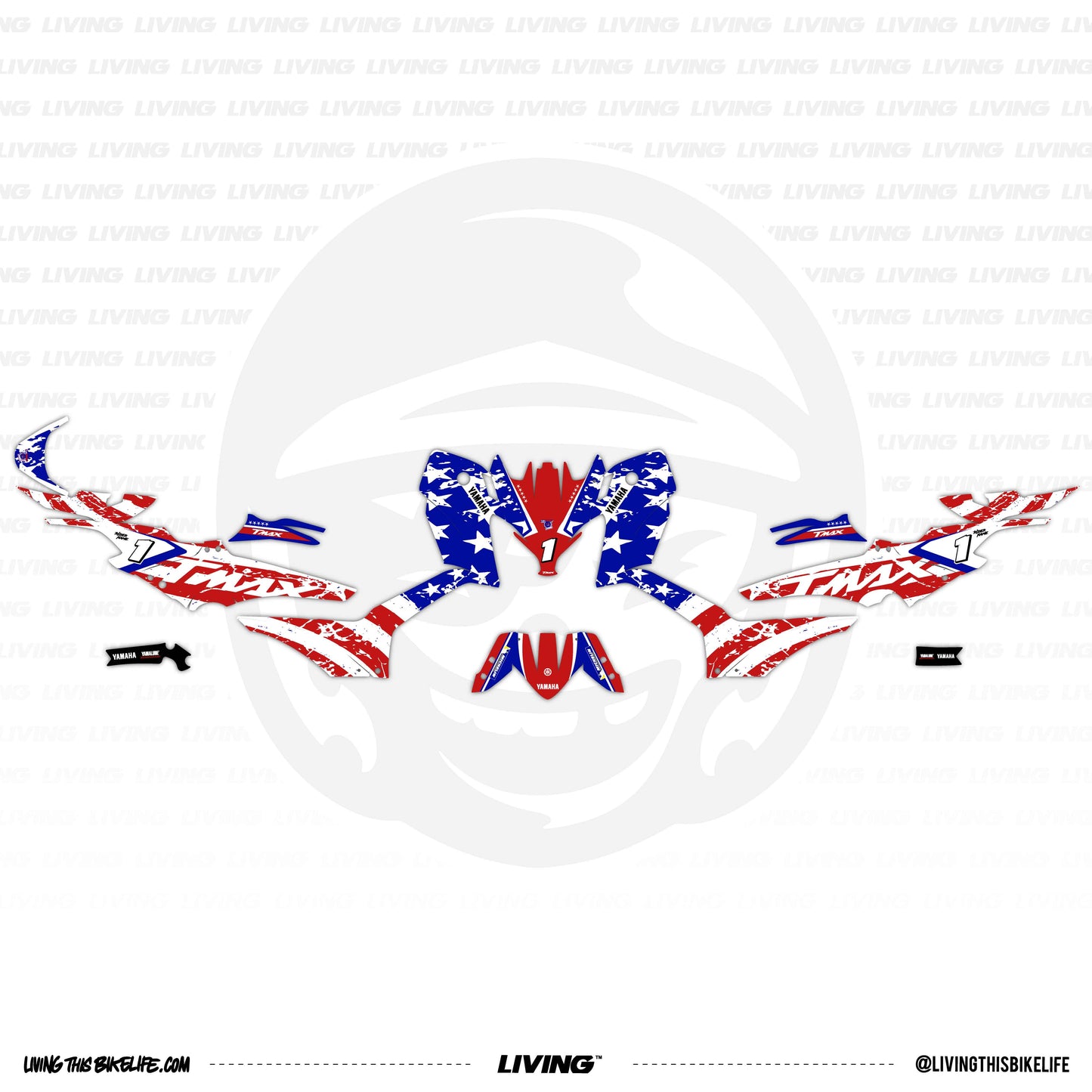 Yamaha TMAX Graphics Kit "Freedom Edition"