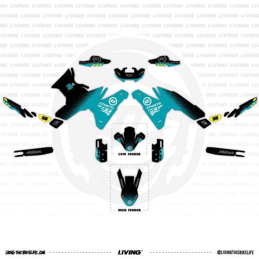 CFMOTO 450MT Graphics Kit "Neon Rush"