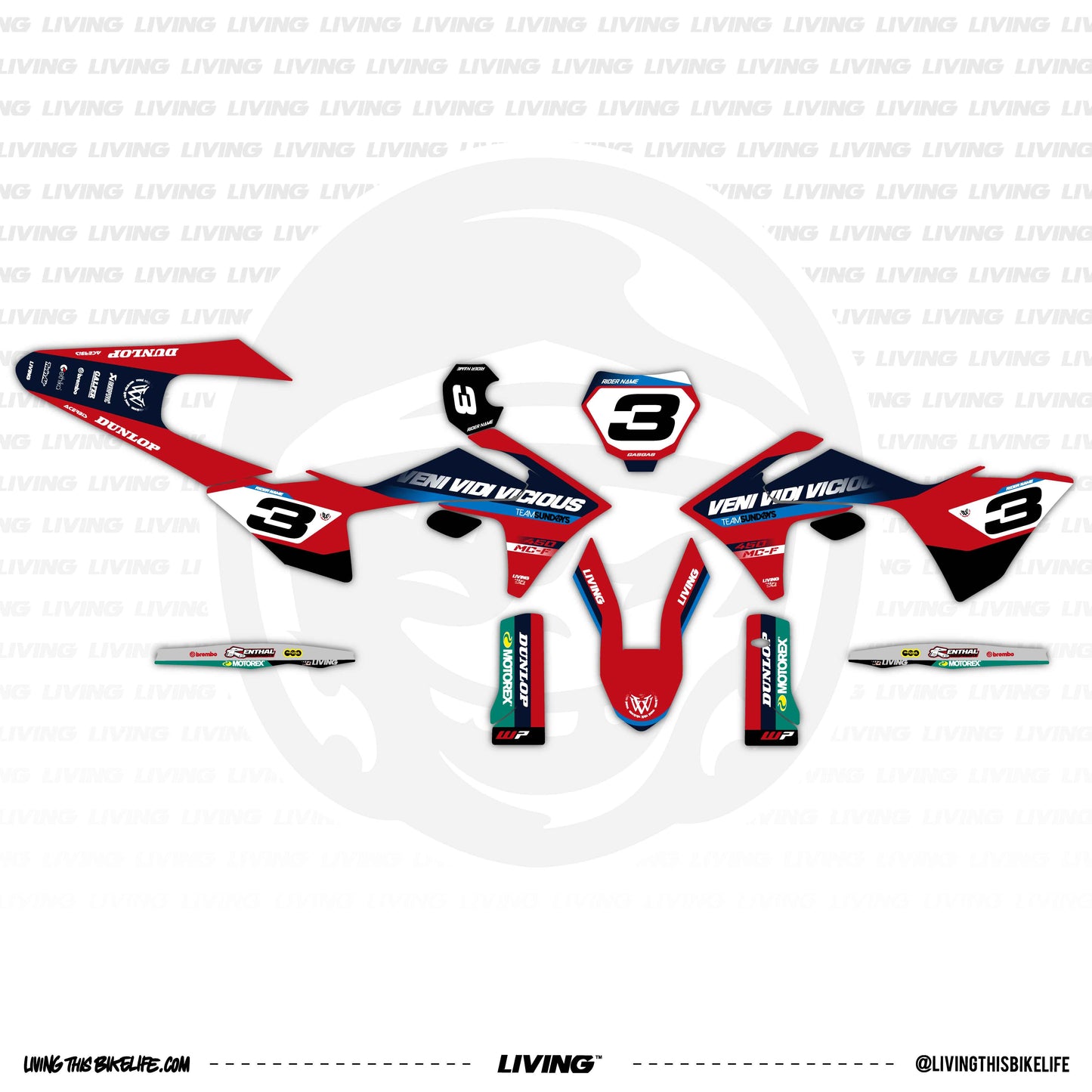 GasGas Graphics Kit "Veni Vidi Vicious"