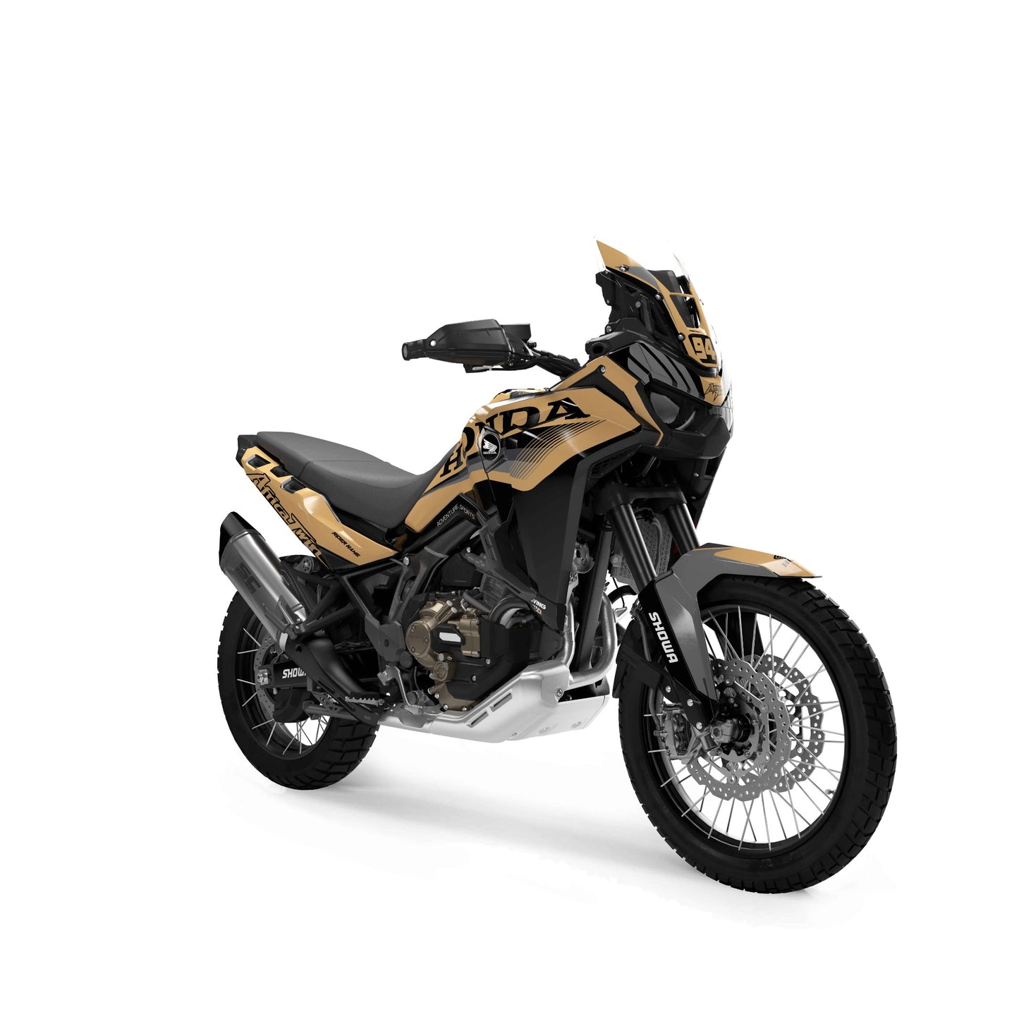 Africa Twin Graphics Kit "Fine Line Brown"