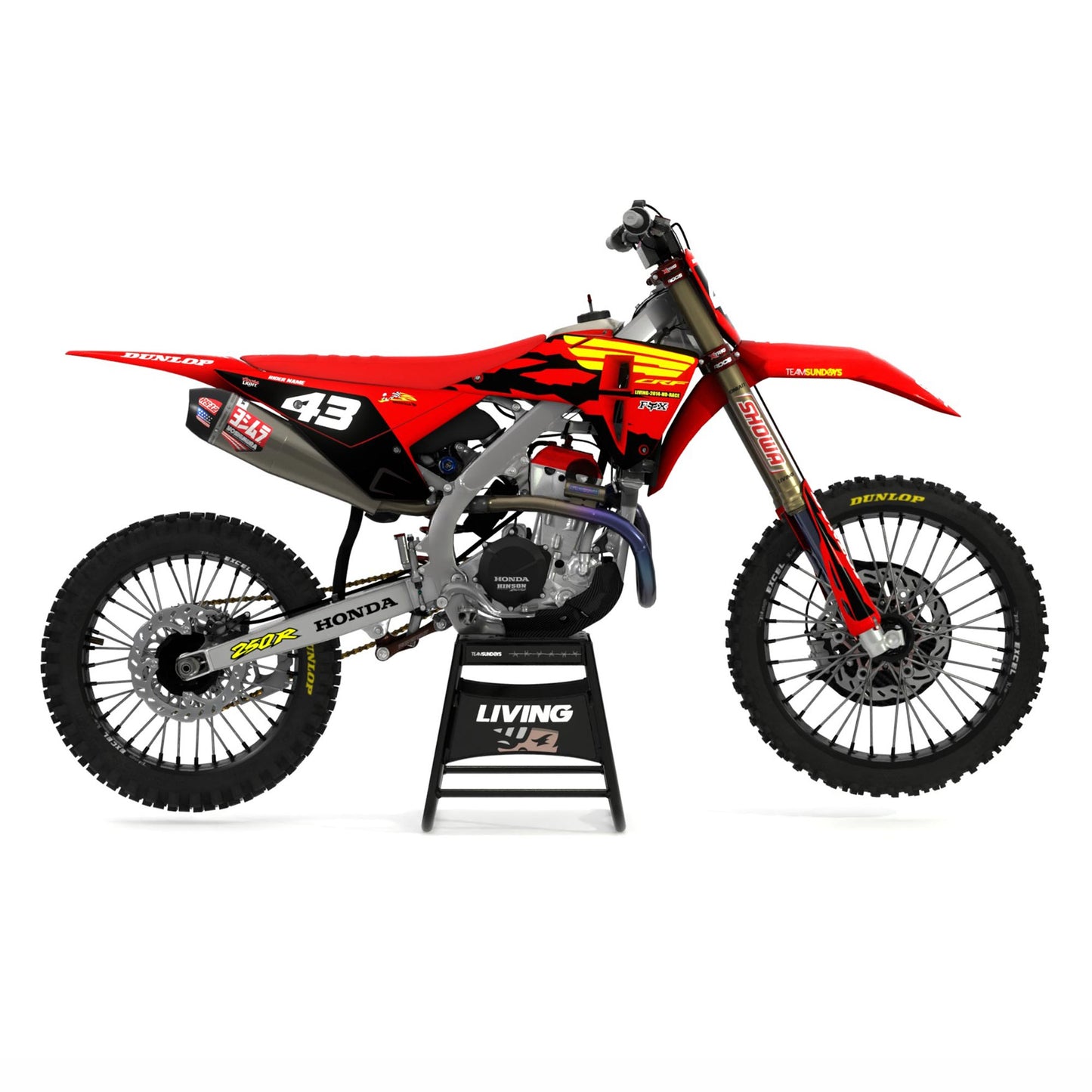 Honda Graphics Kit "Ride Red"