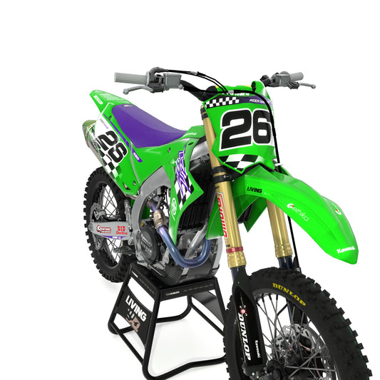 Kawasaki KX KXF KLX Checkered Flag