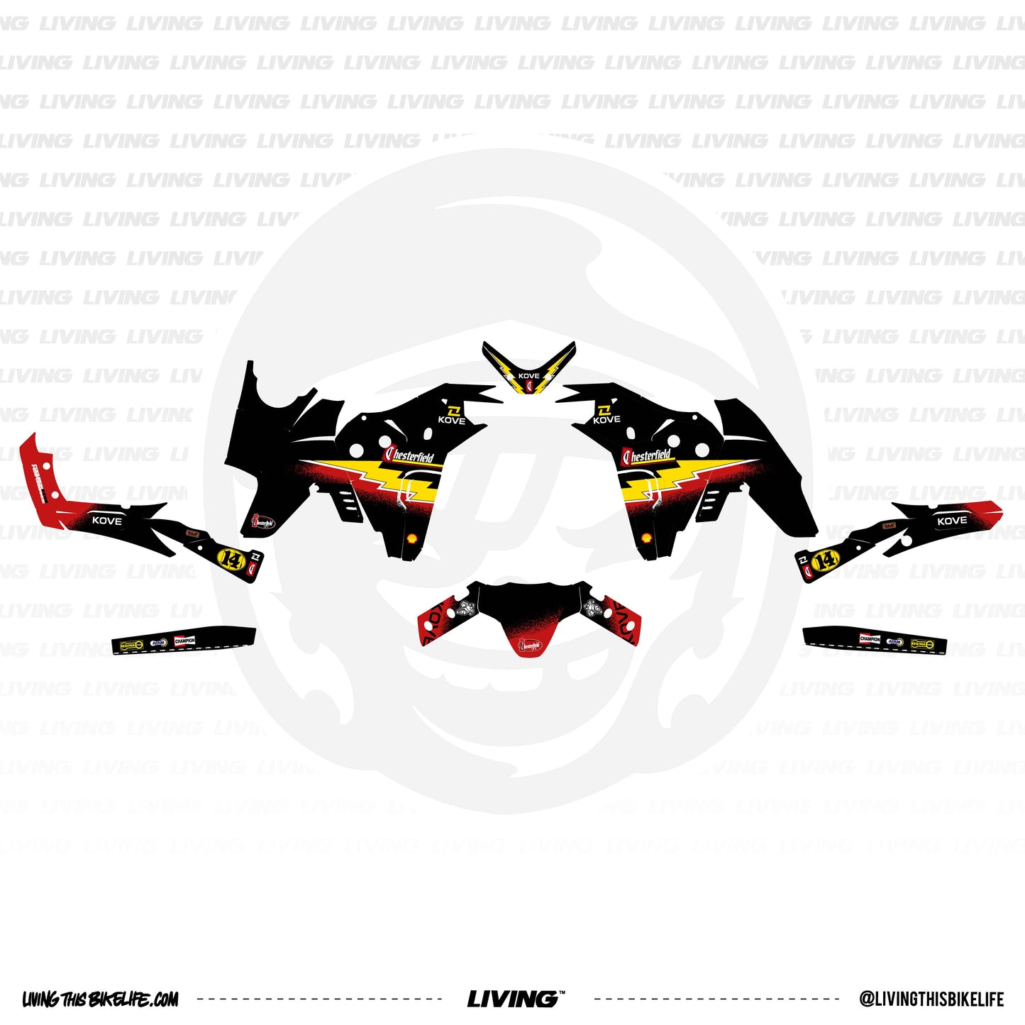 Kove Adventure 800X Graphics Kit "Chester"