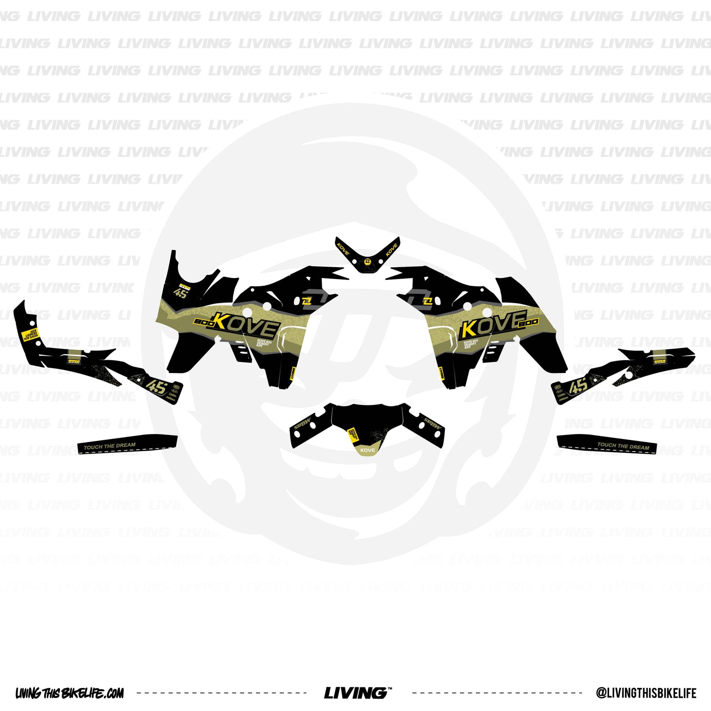 Kove Adventure 800X Graphics Kit "Gobi"