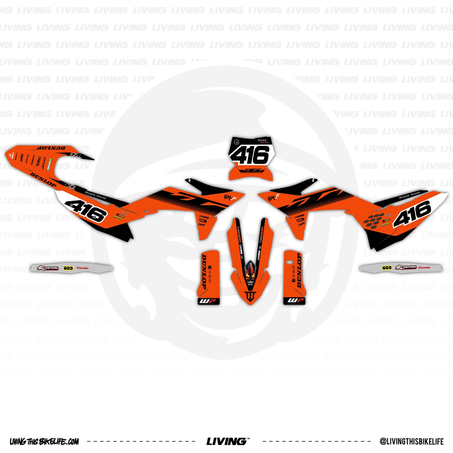KTM Graphics Kit "Clockwork Orange"