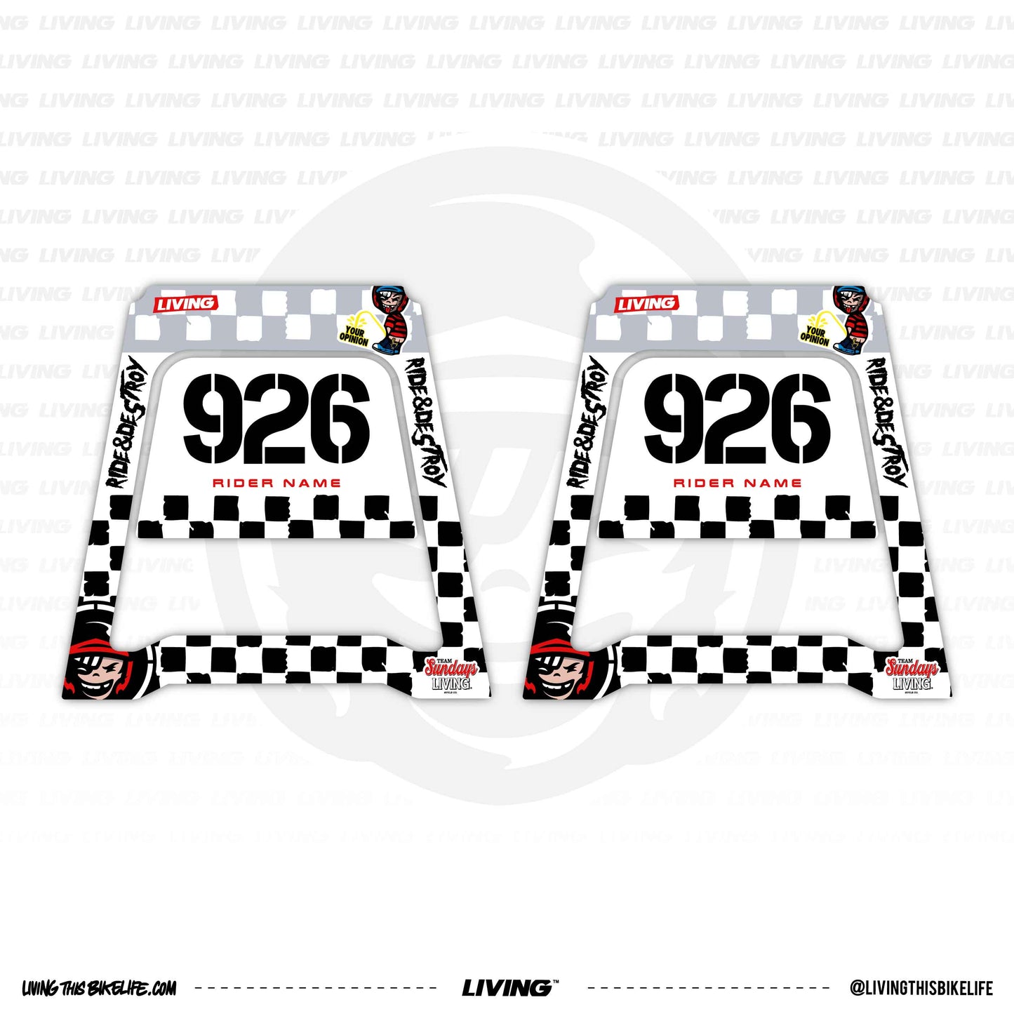 Polisport Stand Graphics Kit "Race Grid"