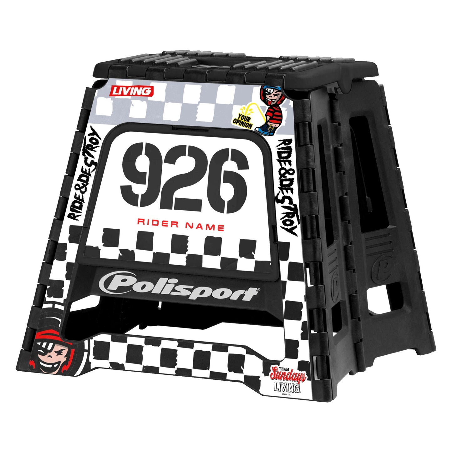 Polisport Stand Graphics Kit "Race Grid"