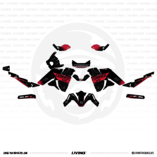 Aprilia Tuareg 660 Graphics Kit "RedMoon"