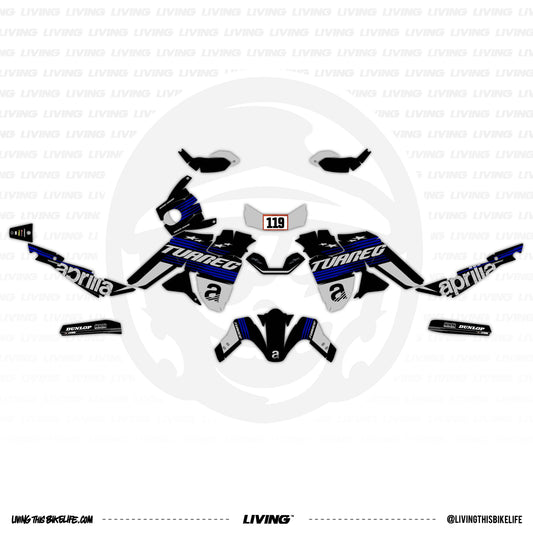 Aprilia Tuareg 660 Graphics Kit "Shooter BLACK"