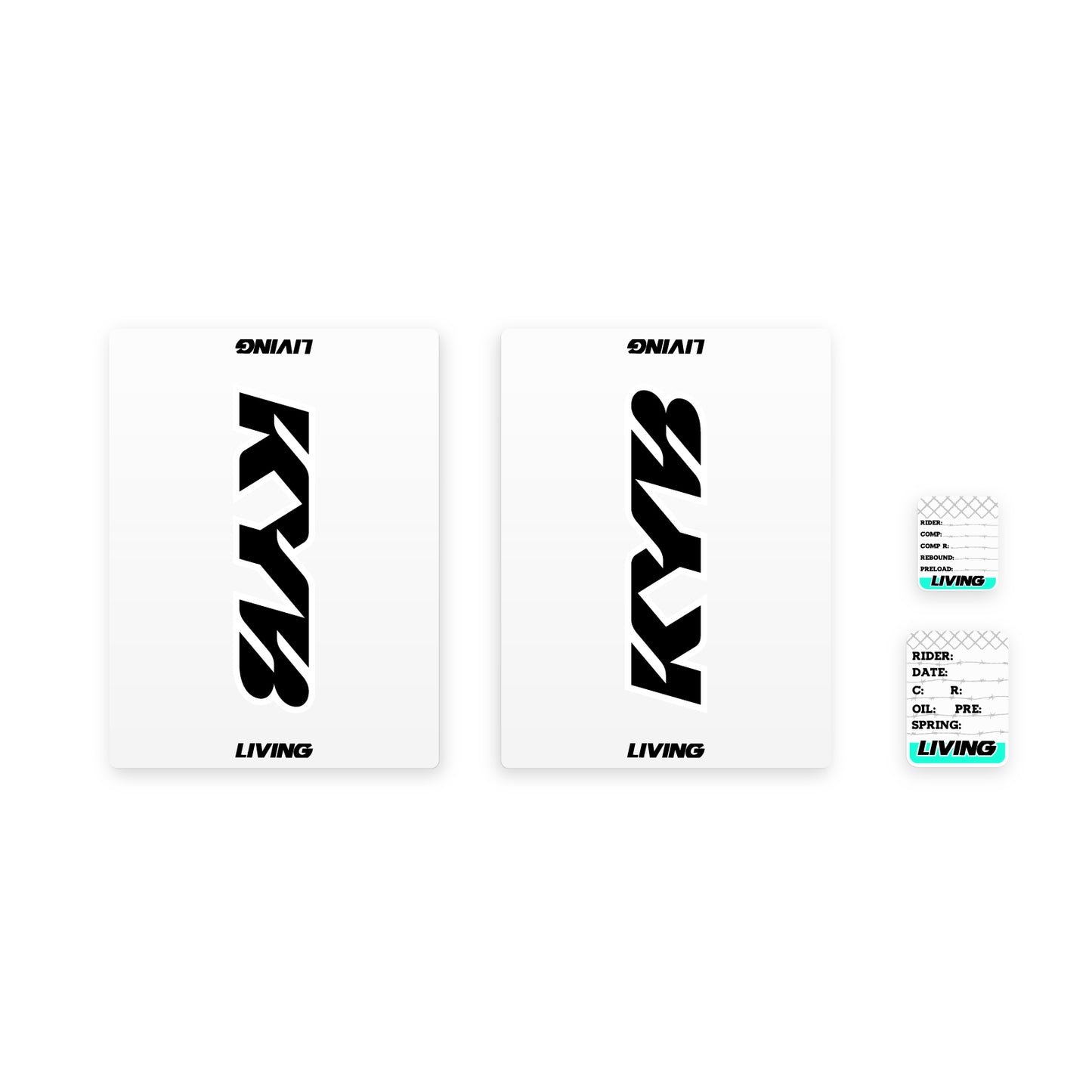 Fork Wrap Sticker kit "Black KYB"