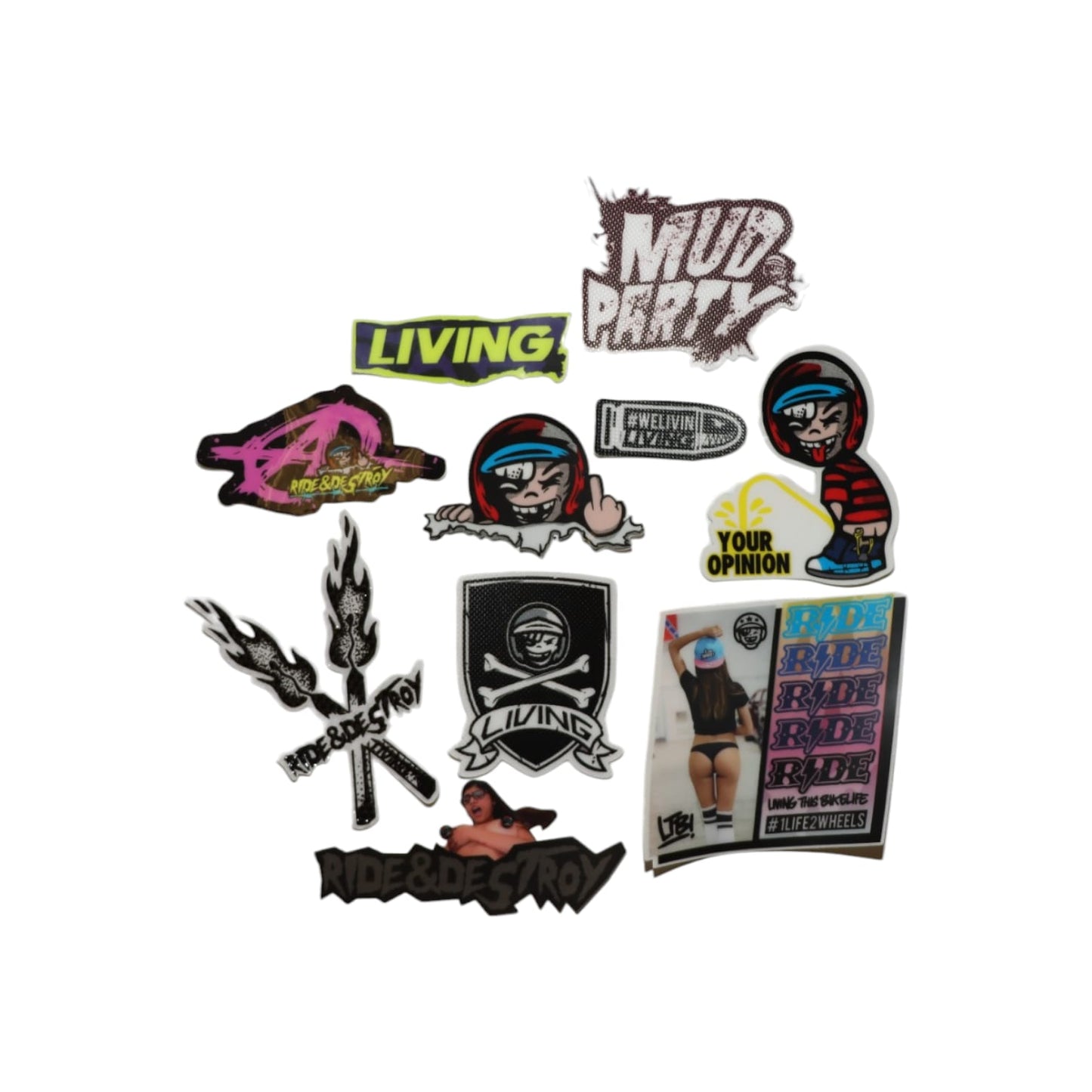 Pimp Pack Sticker Ride and Destroy