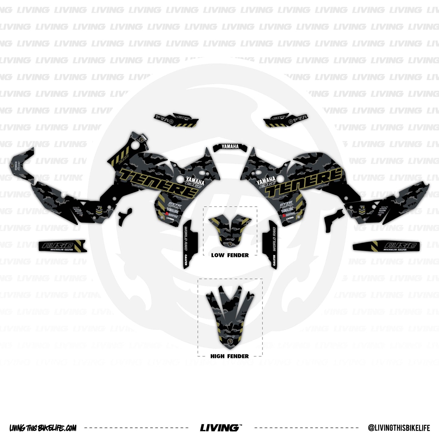 Yamaha Tenere 700 Graphics Kit "Ausio Camo"