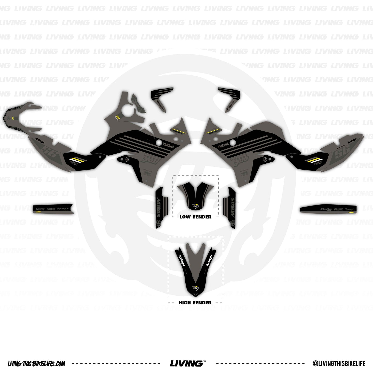 Yamaha Tenere 700 Graphics Kit "FunkyLeaf"