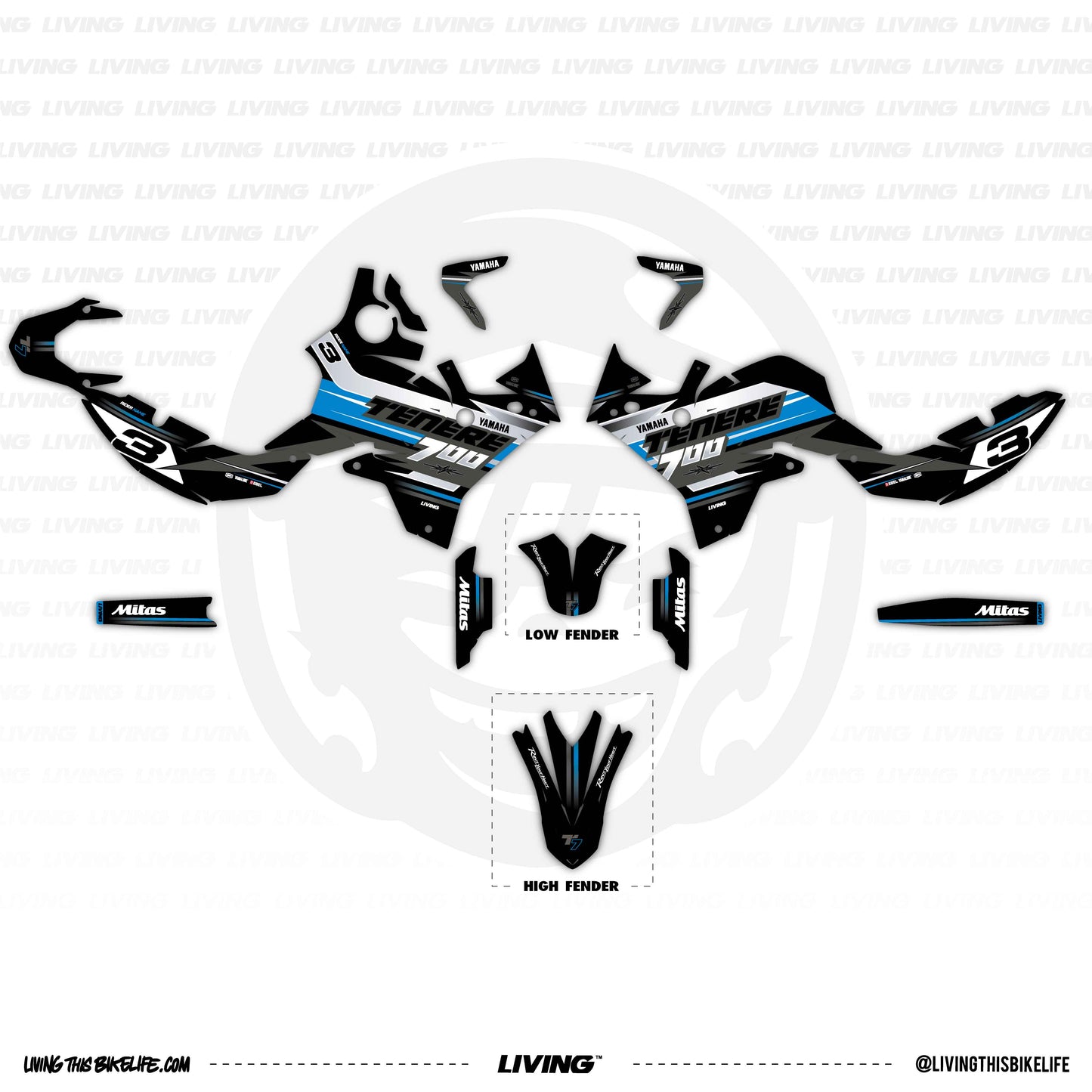 Yamaha Tenere 700 Graphics Kit "Jumbo"