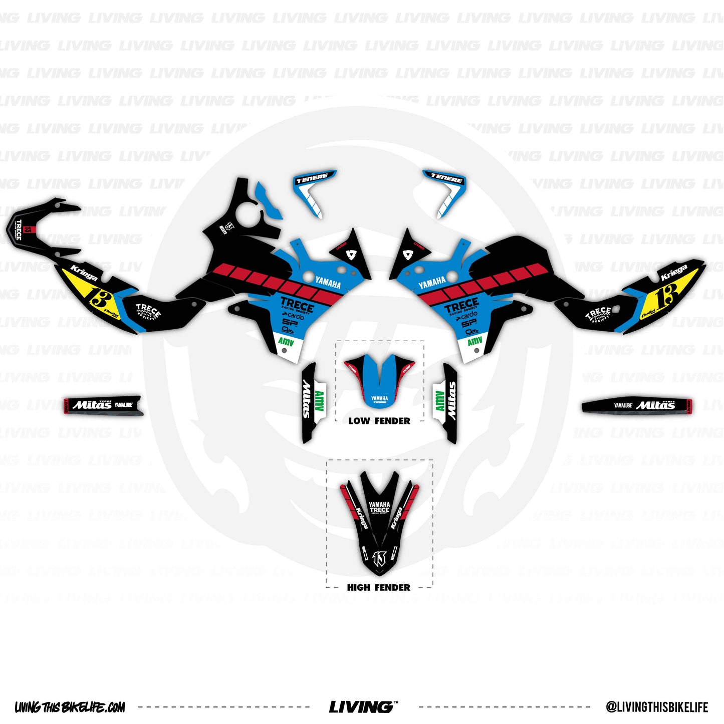 Yamaha Tenere 700 Graphics Kit "LogDog"