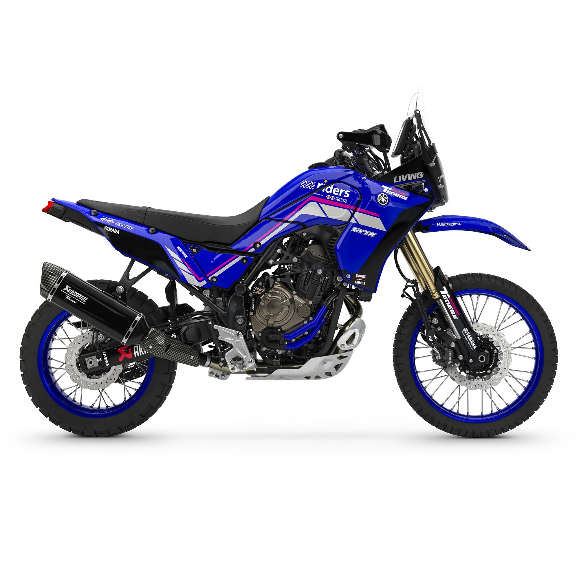Alfombrillas Laterales Antideslizantes Para Tanque Yamaha Tenere 700 Rally 35kW 2025 | Protección Y Agarre Extra | Impermeables Y Fáciles De Instalar