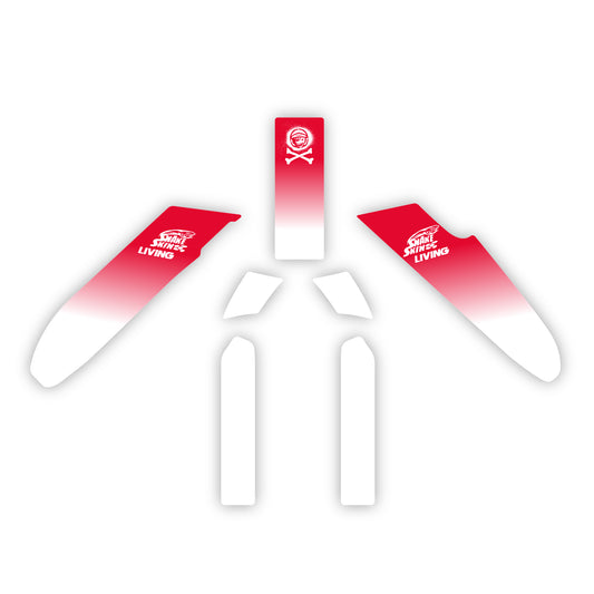 Frame Protector Honda CRF450R 2021-2023 | CRF250R 2022-2023 "Transparent Red"