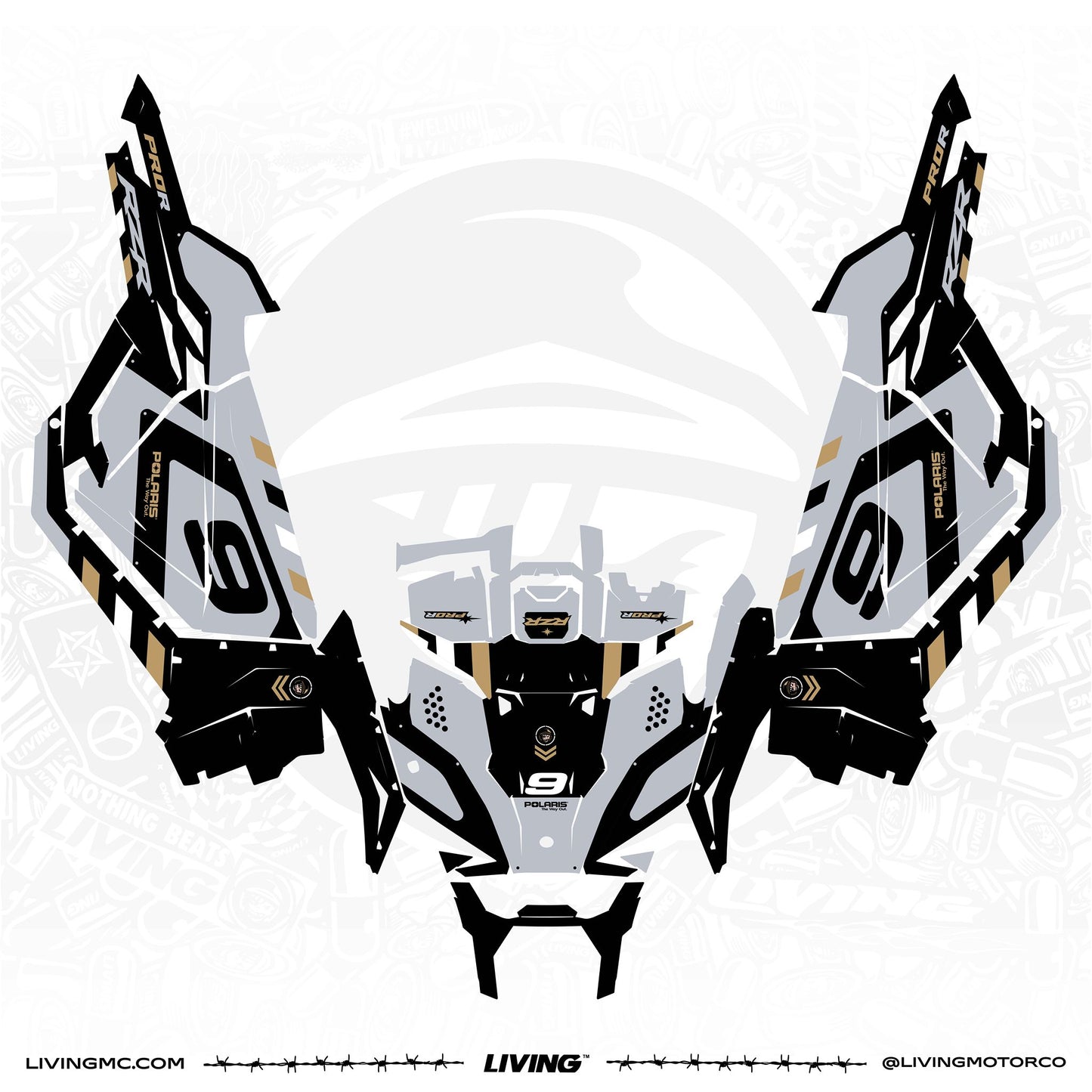 Polaris Graphics Kit "Grey Cargo"